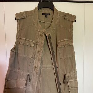 Camo green vest